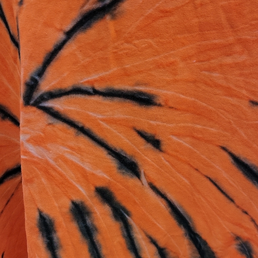 SUNA Cotton Orange & Brown Tie-Dye Tee - 2XL - Picture 2 of 4